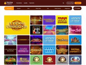 Flaming Casino software screenshot