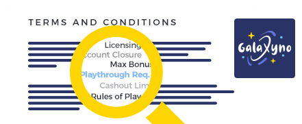 Galaxyno Casino Terms