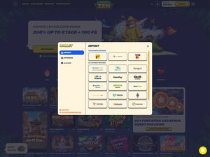 Gamblezen Casino cashier screenshot