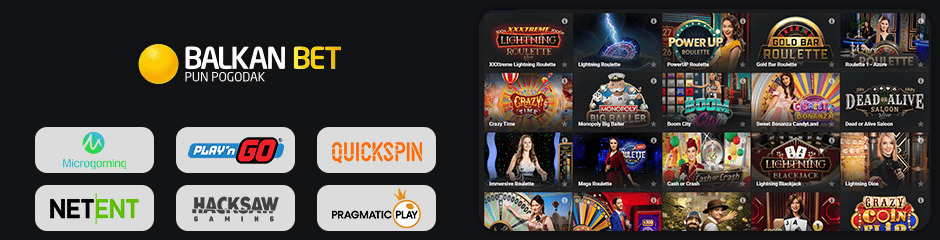 Balkan Bet Casino games and software