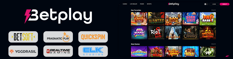 Betplay.io Casino games and software