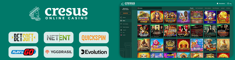 Cresus Casino games and software