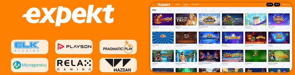 expekt casino games and software