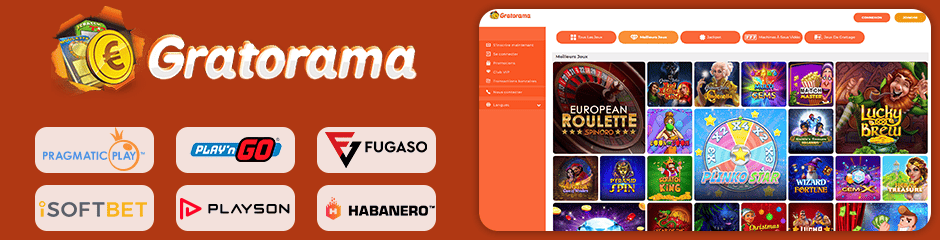 Gratogana Casino games and software