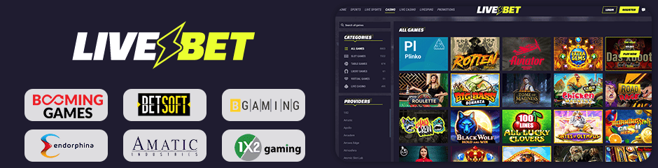 Live Bet Casino games and software