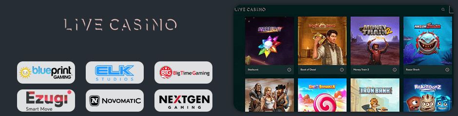 LiveCasino.com games and software