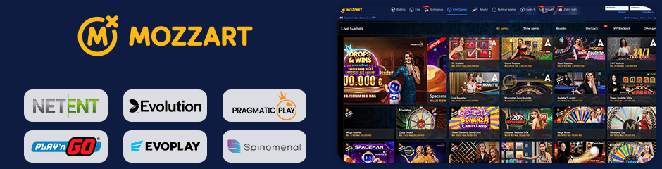 Mozzart Bet Casino games and software