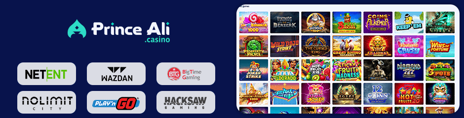 prince ali casino games and software