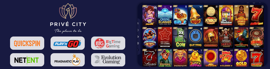 prive city casino games and software