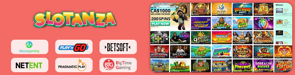 Slotanza Casino games and software