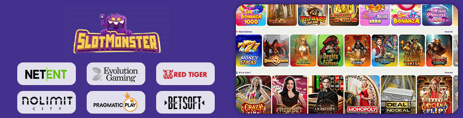 slotmonster casino games and software