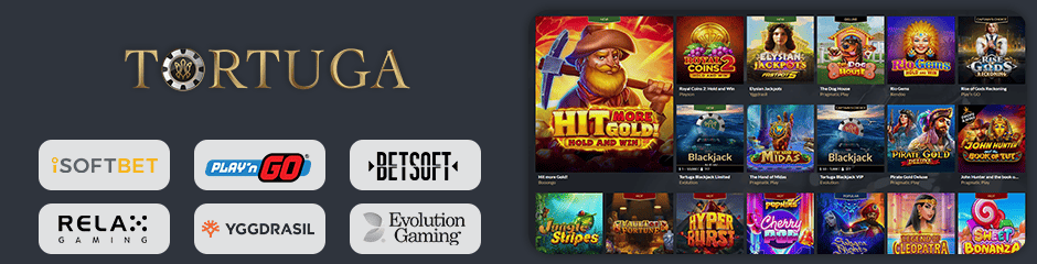 Tortuga Casino games and software