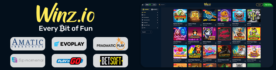 Winz.io Casino games and software