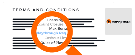 Happy Tiger Casino Terms