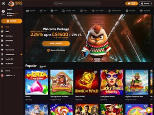 Hugo Casino website screenshot