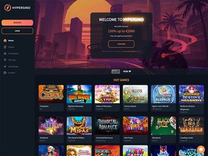 Hypersino Casino website screenshot