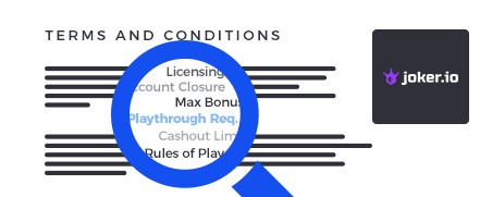 Joker.io Casino Terms