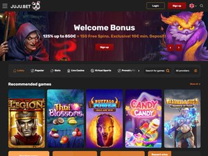 Juju.Bet Casino website screenshot