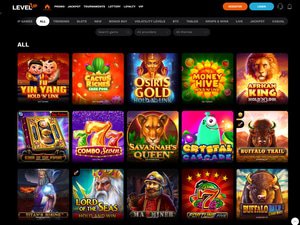 LevelUp Casino software screenshot