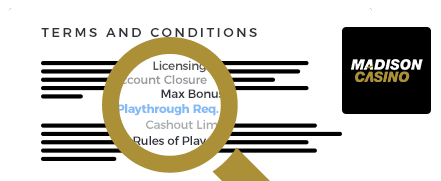 Madison Casino Terms