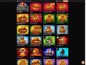 MegaWin Casino software screenshot