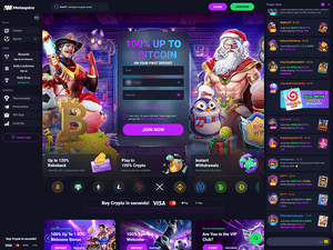 Metaspins Casino website screenshot