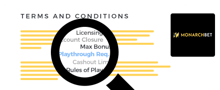 Monarch Bet Casino Terms