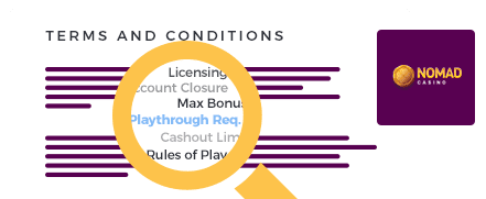 Nomad Casino Terms