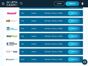 North cashier screenshot