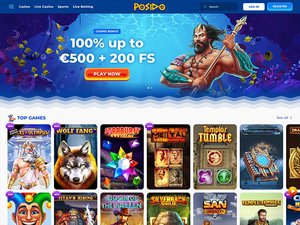 Posido Casino website screenshot