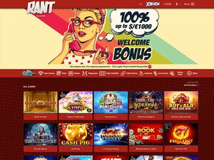 Rant Casino website screenshot