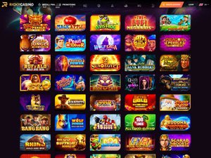 Ricky Casino software screenshot