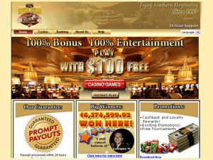 Riverbelle Casino website screenshot