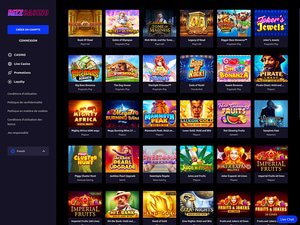 Rizz Casino software screenshot