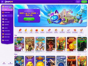 RoboCat Casino website screenshot