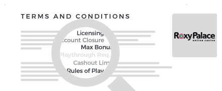 Roxy Palace Casino Terms