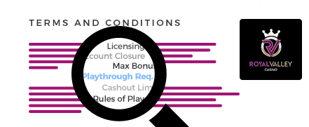 Royal Valley Casino Terms