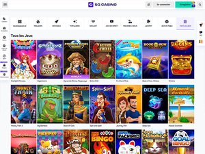 SG Casino software screenshot