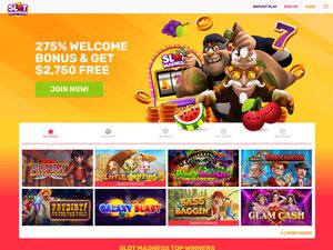 Slot Madness Casino website screenshot