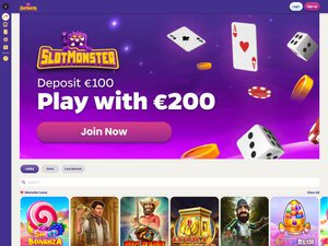 Slotmonster Casino website screenshot