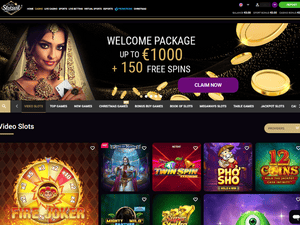 Slotsvil Casino website screenshot