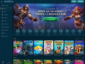 Slotuna Casino website screenshot