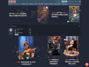 Spinbookie Casino website screenshot