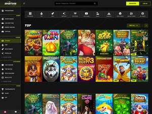 Sportuna Casino software screenshot