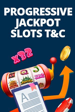 progressive jackpot slots t&c