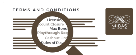 midas casino top 10 terms and conditions