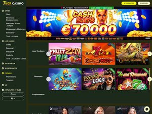 Thor Casino website screenshot