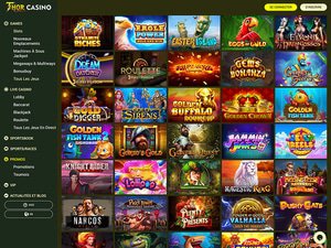 Thor Casino software screenshot