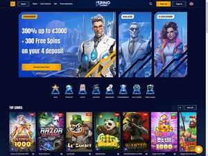 Trino Casino website screenshot