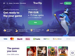 TrueFlip website screenshot